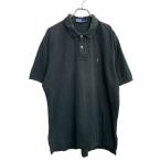 POLO RALPH LAUREN рубашка-поло с коротким рукавом XL размер Polo Ralph Lauren черный хлопок б/у одежда . America скупка t2408-3453
