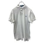 POLO by RALPH LAUREN короткий рукав одноцветный рубашка-поло S размер Polo bai Ralph Lauren белый custom Fit б/у одежда . America скупка t2408-3706