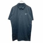 NIKE рубашка-поло с коротким рукавом M размер Nike половина bo Tundra i Fit черный б/у одежда . America скупка t2409-4209