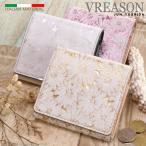 ショッピングサイフ 【 スマート 折り財布 】 レディース 二つ折り 財布 サイフ 日本製 本革 デイジー レザー 牛革 革 スリム 薄型 ミニ 軽い VREASON ヴレアゾン ブレアゾン