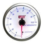 AUTOGAUGE オートゲージ SMシリーズ 白 タコメーター メーター径52mm スイス製ステップモーター スモークフェイス 追加メーター 後付け 車 ホワイトLED