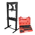 油圧プレス 油圧プレス機 20トン 手動 黒 リングアタッチメントセット 油圧プレス 20t