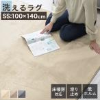 洗えるラグマット 約1畳 全3色 オールシーズン リビングマット カーペット 100×140cm 床暖房 ホットカーペット対応 北欧 ウォッシャブル SSサイズ