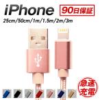 iPhone 充電ケーブル 急速充電 データ通信 強化素材 25cm 50cm 1m 1.5m 2.1A 断線に強い USBケーブル iPod iPad モバイルバッテリー 90日保証 WEIMALL