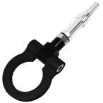 Durax 汎用 牽引フック レーシング M12 P1.75 可倒式 折り畳み式 黒 脱着式 軽量 ホンダ 人気 WEIMALL