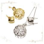 花型プレートとハート型トップの2連ネックレス アクセサリー レディース 限定 おしゃれ ファッション clover クローバー
