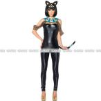 セール sale レオタード  パーティー コスプレ 衣装 クレオパトラスタイルのネコ耳バニーガールボディスーツ