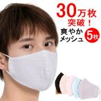 30万枚突破!爽やか メッシュマスク 5枚 大人用 個包装 接触冷感 メンズレディース 個別包装 清涼 繰り返し使える速乾 送料無料