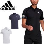 半袖 ポロシャツ テニスウェア メンズ/adidas アディダス クラブ 3ストライプス ポロ/ソフトテニス 男性 半袖シャツ スポーツウェア トップス/22589【取寄】