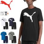 半袖Tシャツ ハーフパンツ 上下 メンズ セットアップ /PUMA プーマ スポーツウェア トレーニング ジム 上下組 男性 普段使い 2点セット/588860-588722