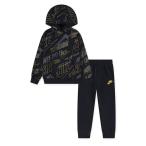  Nike тренировочный верх и низ Kids Junior 98-122cm US размер ребенок одежда NIKE GWM свет вес флис комплект костюм ребенок длинный рукав Parker тянуть over /86N486