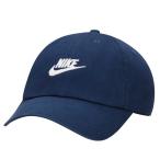 キャップ 帽子 メンズ レディース NIKE ナイキ ヘリテージ86 フーチュラ ウォッシュド キャップ/スポーツ カジュアル ぼうし 6パネル ロゴ ネイビー /913011-413