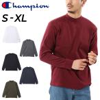 チャンピオン 長袖 Tシャツ メンズ Champion モックネック ベーシック 無地 コットンUSA カジュアル スポーツ 秋 冬 トップス/C3-Y434