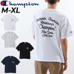 ショッピングチャンピオン tシャツ チャンピオン 半袖 Tシャツ メンズ Champion クルーネック カジュアルウェア プリントT ドライ 男性用 バックプリント アメカジ トップス コットンT /C3-Z330