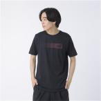  New balance короткий рукав футболка мужской NEWBALANCE Sport Essentials Stacked Logo Heather Tec графика принт T чёрный тренировка /MT41071-BK