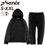 フェニックス +phenix メンズウェア 上下セット/プルオーバーパーカ パンツ セットアップ ダウン入り 保温 中綿/スポーツ カジュアル 男性 /POO-22087-POB-22040