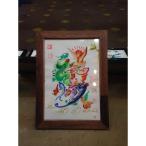 中国花文字/直筆花文字/ 2Lサイズ額付