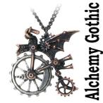 ALCHEMY GOTHIC(アルケミー・ゴシック)18世紀の機械モチーフペンダント.空飛ぶ自転車 アルケミー,アクセサリー,ネックレス,ロック ファッション,KERA(ケラ)