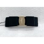 【USED】Salvatore Ferragamo サルバトーレフェラガモ バレッタ ヘアアクセサリー ブラック×ゴールド 展示品