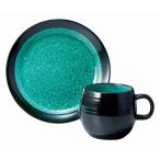 京清水 モーニングセット青 94442 モーニングセット白 94441 陶器 マグカップ 中皿プレート