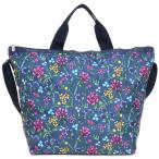 レスポートサック トートバッグ 4360 E780 VIBRANT BOTANICAL デラックスイージーキャリートート ブルー LeSportsac