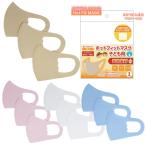発熱素材ホットフィットマスク マスクケース付き 子ども用 冬用マスク ホットマスク 選べる4色 各3枚入り 子ども用 園児用マスク 低学年用マスク