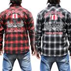 和柄Tシャツメンズ中厚手ワークシャ...