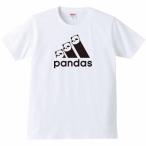 おもしろtシャツ メンズ 半袖 pandas パンダス パロディtシャツ ギフト プレゼント