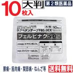 【第2類医薬品】 大判 ラクペタンテープ FB5.0EX 10枚入 フェルビナク5.0％ 外用薬 消炎鎮痛テープ剤 肩こり 腰痛 筋肉痛 関節痛 ねんざ 湿布 送料無料 爆買