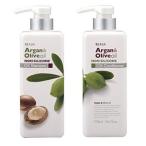 アルガン&amp;オリーブ オイルシャンプー＋コンディショナーセット 550ml ビューア