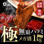 焼肉 セット 牛 牛肉 タレ漬け 柔らか ハラミ 1kg 1000g (500g×2) バーベキュー BBQ 大容量  冷凍食品