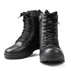 新品 SWAT サイドジッパータクティカルブーツ COBRA TYPE BLACK メンズ サバゲー 靴 ブーツ シューズ 装備  アメリカ軍【T】