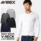 AVIREX アビレックス Tシャツ 長袖 Vネ