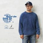 ショッピングIS Good On グッドオン GOLT-2107IS ヘビージャージー L/S クルーネックＴシャツ INDIGO SHAVE 日本製 ロンT 肉厚 インディゴ 染め アメカジ【Sx】【T】