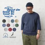 ショッピングOn Good On グッドオン GOLT-1502 80's フットボール 3/4スリーブ 7分袖 Tシャツ 日本製 七分丈 無地 カットソー アメカジ ブランド【Sx】【T】