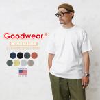 ショッピングアメカジ Goodwear グッドウェア 2W7-2522 USAコットン S/S ヘンリーネック Tシャツ メンズ レディース 無地 アメカジ ブランド【T】