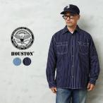 HOUSTON ヒューストン 41259 INDIGO WABASH WORK SHIRT インディゴ ウォバッシュ ワークシャツ アメカジ ストライプ ブランド【R】
