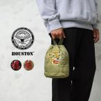 HOUSTON ヒューストン 6844 EMB QUILTING EFFECT BAG 刺繍 キルティング エフェクツバッグ「TIGER」刺繍 巾着 ポーチ アメカジ ベトジャン ミリタリー【R】