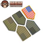 [ кошка pohs рассылка возможно ] MIL-SPEC MONKEY Mill спецификация Monkey patch ( нашивка )US Flag Vertical Shield PVC милитари страйкбол аксессуары [T]