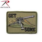 ROTHCO ロスコ 72208 GET SOME パッチ ワッペン ベルクロタイプ マジックテープ 刺繍 ミリタリー ゲットサム 銃 軽機関銃 ブランド【T】
