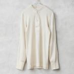 実物 新品 デッドストック 米軍 ヘンリーネック アンダーシャツ 2ボタン ナチュラル ワレスベリーシャツ アメリカ軍 軍モノ 古着【クーポン対象外】【I】