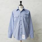 実物 新品 デッドストック 米軍 U.S.NAVY シャンブレーシャツ 長袖 ミリタリーシャツ アメカジ 軍モノ 軍物 古着【クーポン対象外】【I】