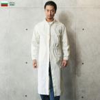 新品 復刻 ブルガリア軍 コットン サージカル コート オフホワイト レディース ミリタリーコート ジャケット アウター ロングコート おしゃれ お洒落【T】