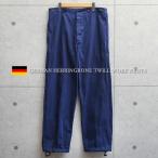  the truth thing USED Germany army herringbone tsu il blue work pants men's military pants army bread military uniform army mono futoshi . largish wide discharge goods [ coupon object out ][I]