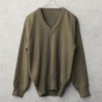 ショッピングused 実物 USED イタリア軍 Vネックセーター メンズ ニット ミリタリーセーター 軍服 軍モノ 払い下げ ユーロヴィンテージ 古着【クーポン対象外】【I】