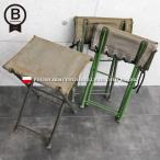 оригинал USED Польша армия складной стул B разряд милитари стул уличный кемпинг механизм модный складной compact [ купон объект вне ][I]