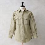 ショッピングused 実物 USED 米軍 M-46 ロングスリーブ コットン カーキシャツ アメリカ軍 ミリタリーシャツ 長袖 古着 ビンテージ 軍モノ 軍服【クーポン対象外】【I】