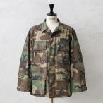 実物 USED 米軍 BDU WOODLAND CAMO ジャケット 中期型 ノンリップ メンズ ミリタリージャケット アウター アメリカ軍 古着 軍モノ【クーポン対象外】【I】