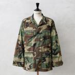 ショッピングused 実物 USED 米軍 BDU WOODLAND CAMO ジャケット 後期型 リップストップ メンズ ミリタリージャケット アウター アメリカ軍 古着 軍モノ【クーポン対象外】【I】