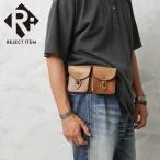  Rige .kto товар с некоторыми замечаниями оригинал USED Франция армия Vintage 2 карман кожа сумка [ купон объект вне ][I]